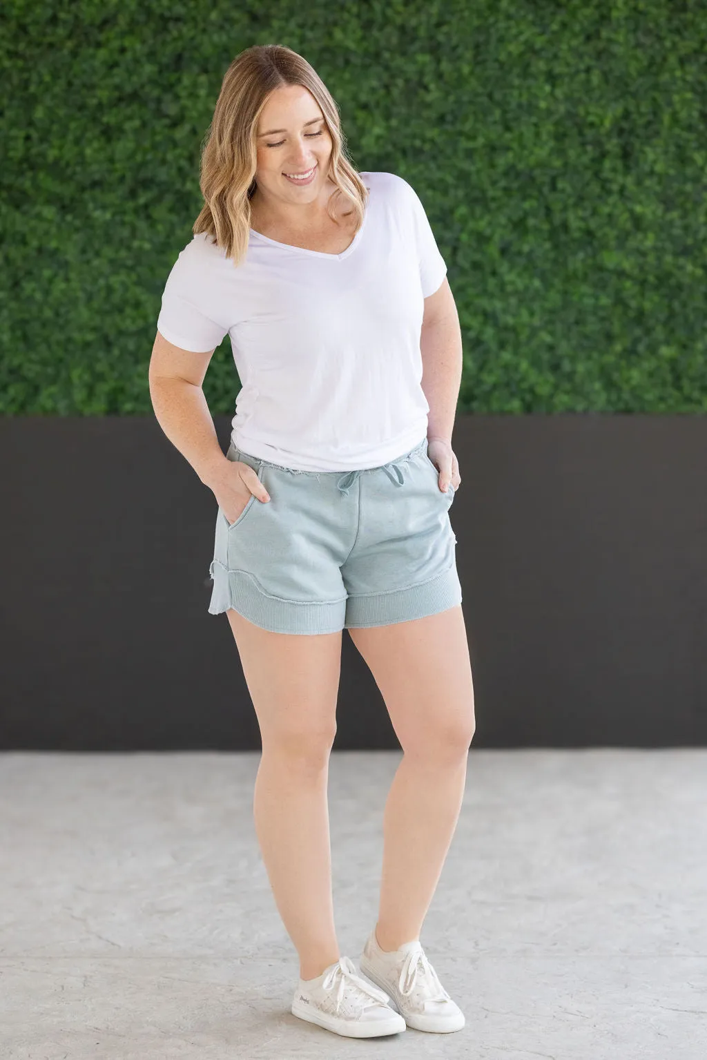 IN PRODUCTION French Terry Stevie Shorts - Seabreeze