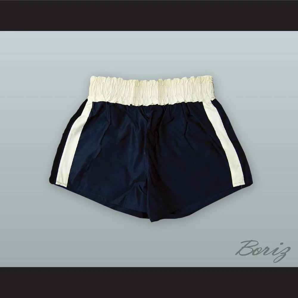Joe Louis Black and White Boxing Shorts