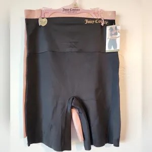 Juicy Couture Body Shaping Scuba Biker High Shorts 2 pack sz XL New black