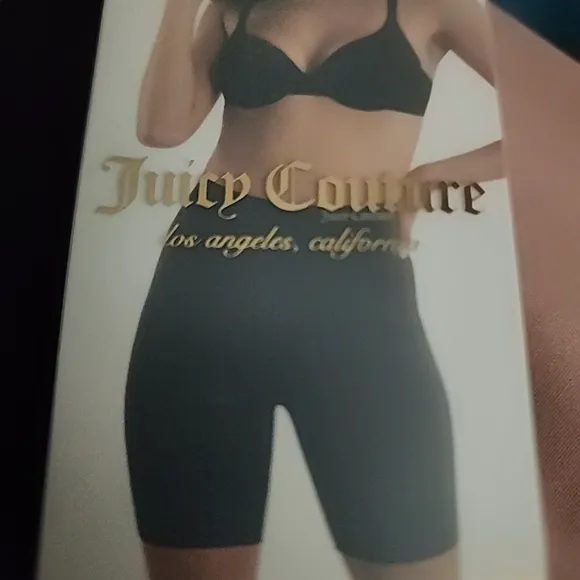 Juicy Couture Body Shaping Scuba Biker High Shorts 2 pack sz XL New black