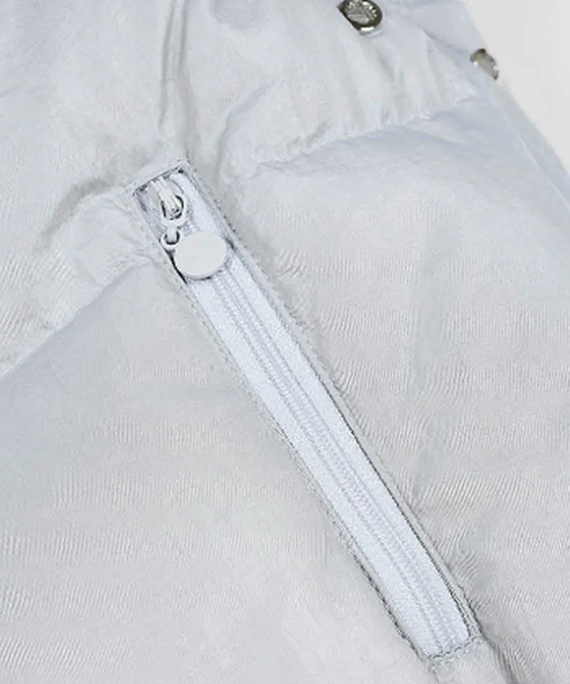 KANDINI Ruffled Goose-down Vest - Silver