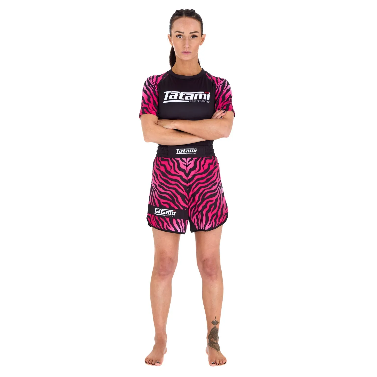 Ladies Recharge Grappling Shorts - Pink