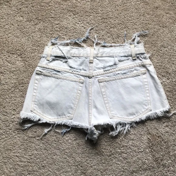 Left Hand Beyonce High Waist Thrashed 90s Shorts