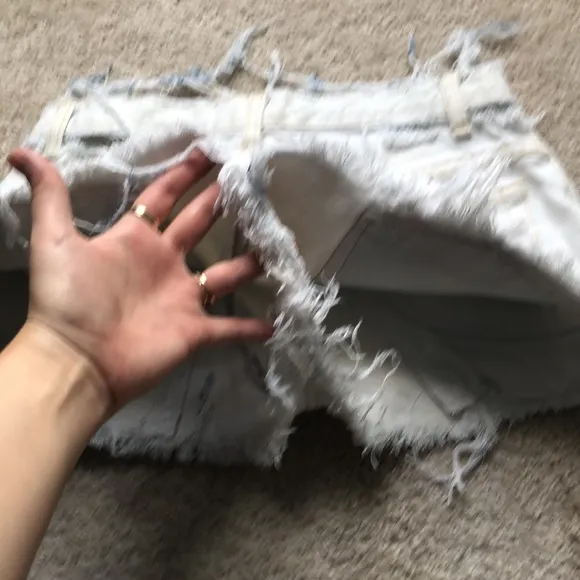 Left Hand Beyonce High Waist Thrashed 90s Shorts