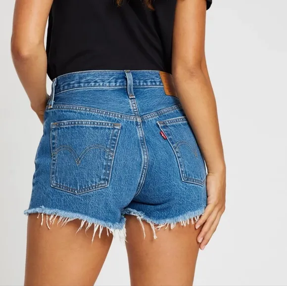 Levi's 501 High Rise Shorts Oxnard Athens Sz 27 Nwt