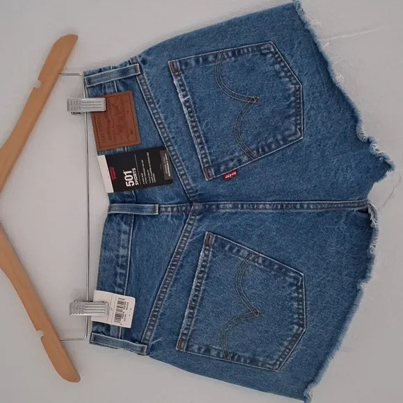 Levi's 501 High Rise Shorts Oxnard Athens Sz 27 Nwt