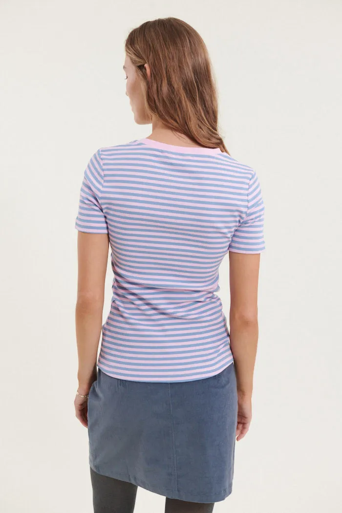 Ludmilla O-Neck - Sweet lilac/Windward blue