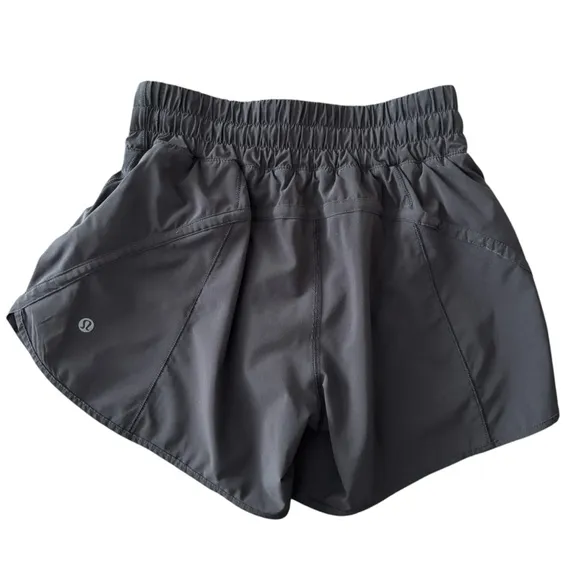 Lululemon Black Track That High-Rise Lined Short 3&quot; Size 4