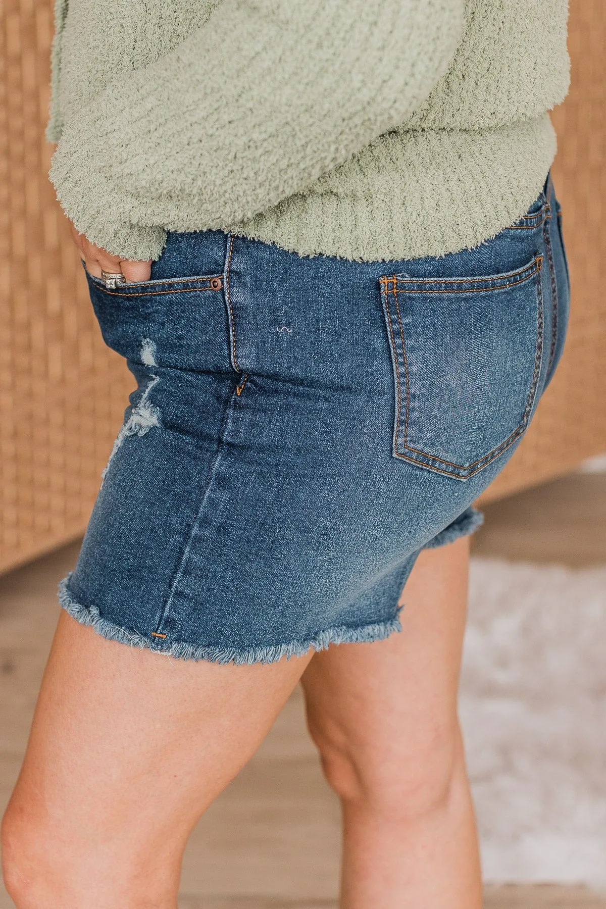 Mack & Mal High-Rise Shorts- Trisha Wash