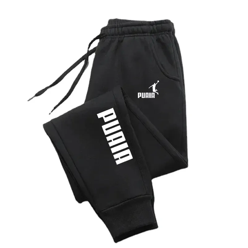 Men's Print Sweatpants for Autumn/Winter