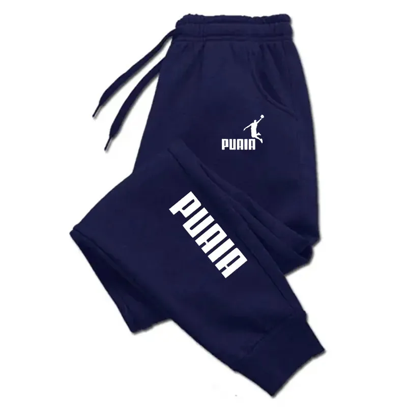 Men's Print Sweatpants for Autumn/Winter