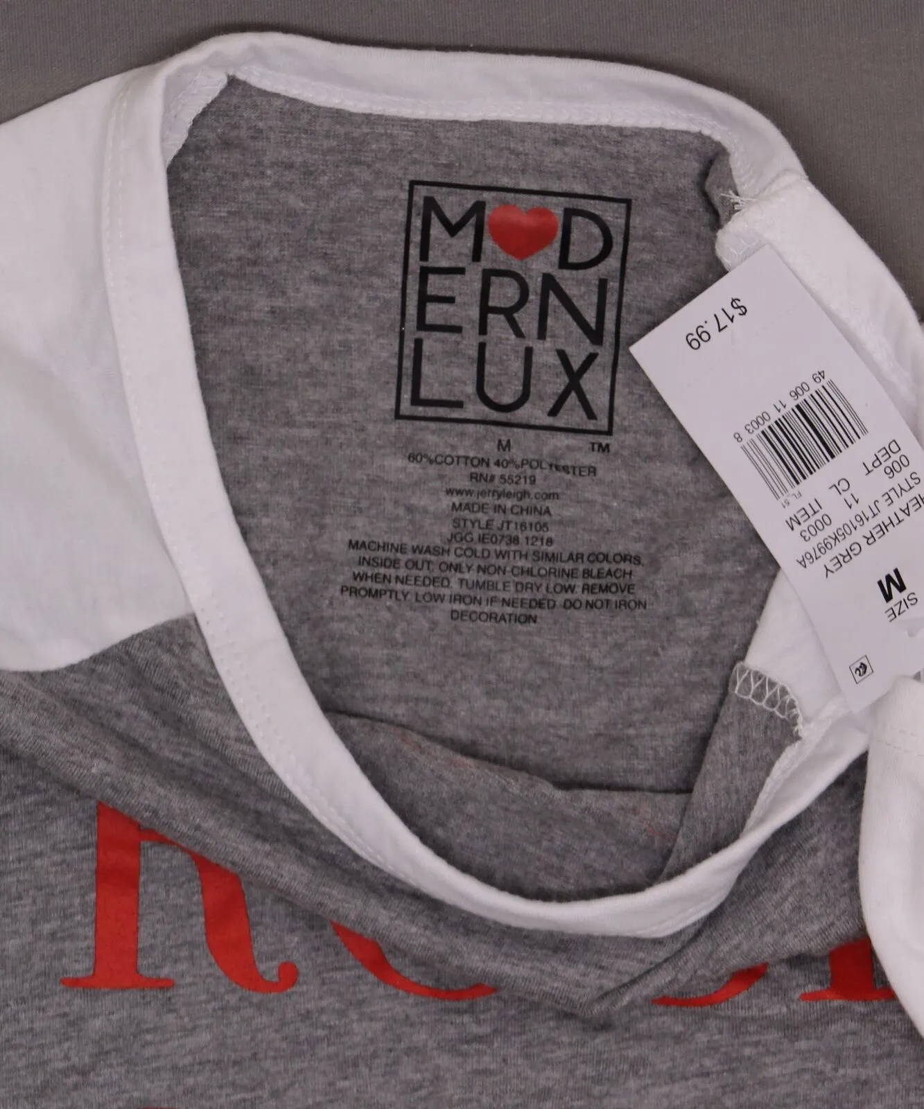 Modern Lux Women's ROSE OVER ROSES Wine Raglan 3/4 Sleeve Baseball T-Shirt