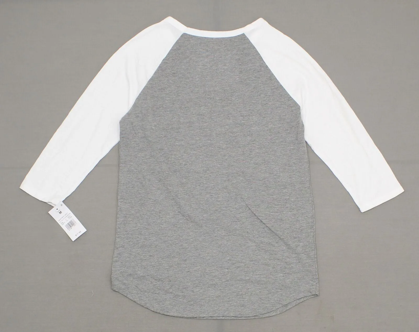Modern Lux Women's ROSE OVER ROSES Wine Raglan 3/4 Sleeve Baseball T-Shirt