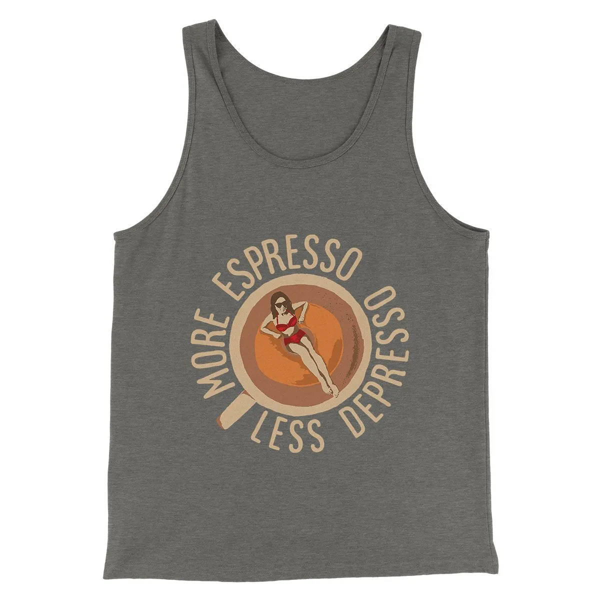More Espresso Less Depresso Men/Unisex Tank Top