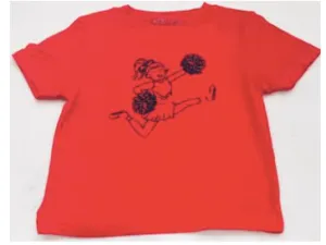 Mustard & Ketchup Kids Game Day Cheerleader Shirt