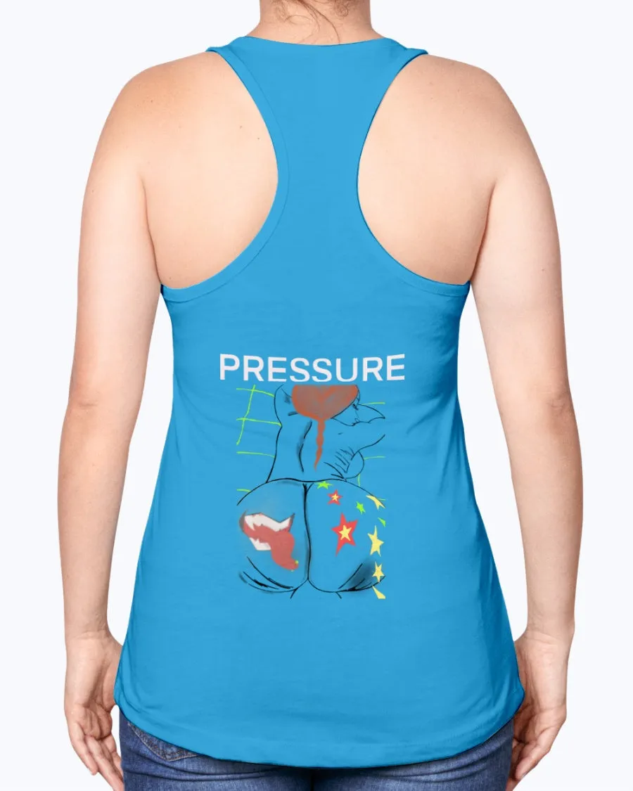 Next Level Ladies Racerback Tank PRESSURE -