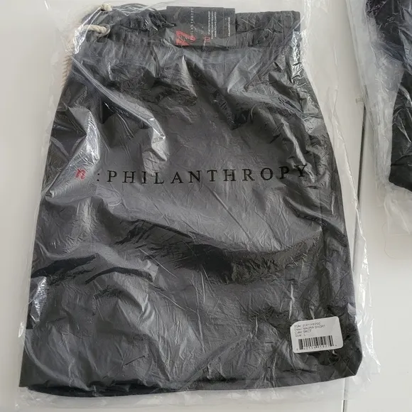 N:PHILANTHROPY Women's Maura Vegan Leather Shorts Black Cat L