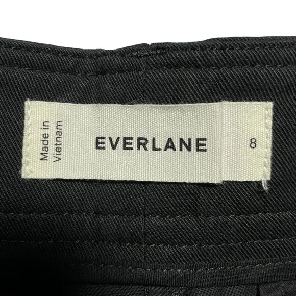 NWT Everlane The Way High Drape Short Womens 8 Black