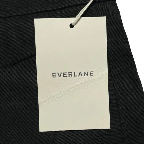 NWT Everlane The Way High Drape Short Womens 8 Black