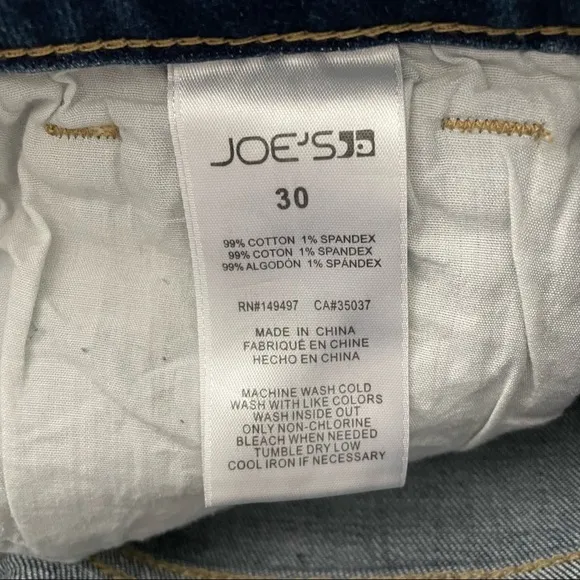 NWT Joe’s Jeans The High-rise Cut-off Shorts Size 30