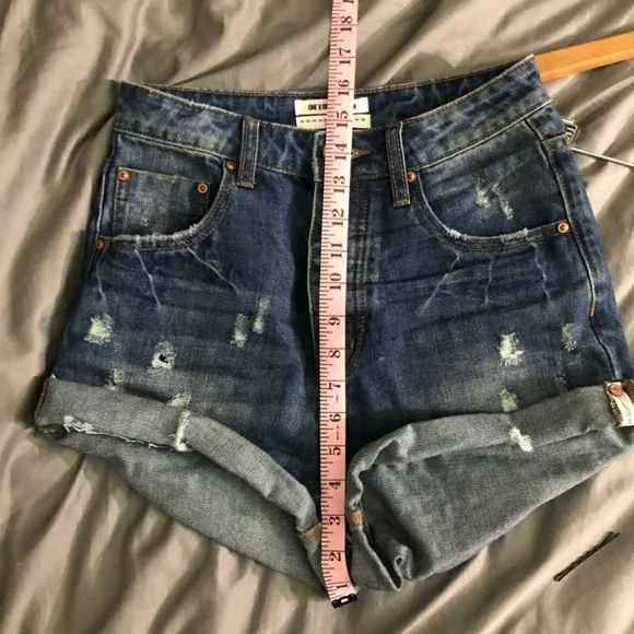 NWT One Teaspoon High Waist Bandits Tuscany shorts size 26