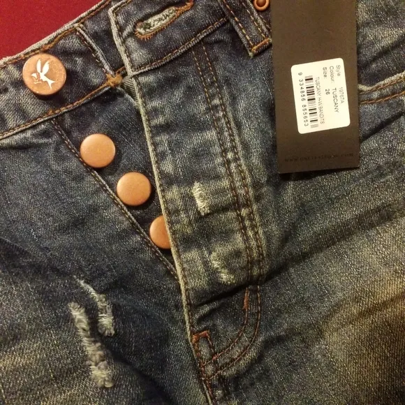 NWT One Teaspoon High Waist Bandits Tuscany shorts size 26