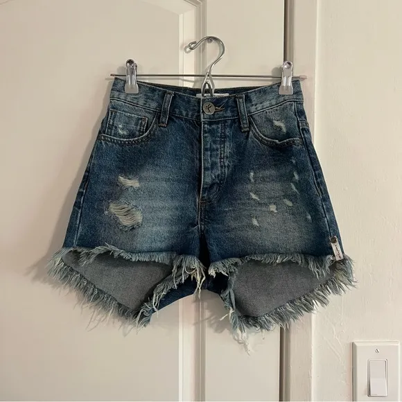 One Teaspoon High Waist Bonita Shorts, 24
