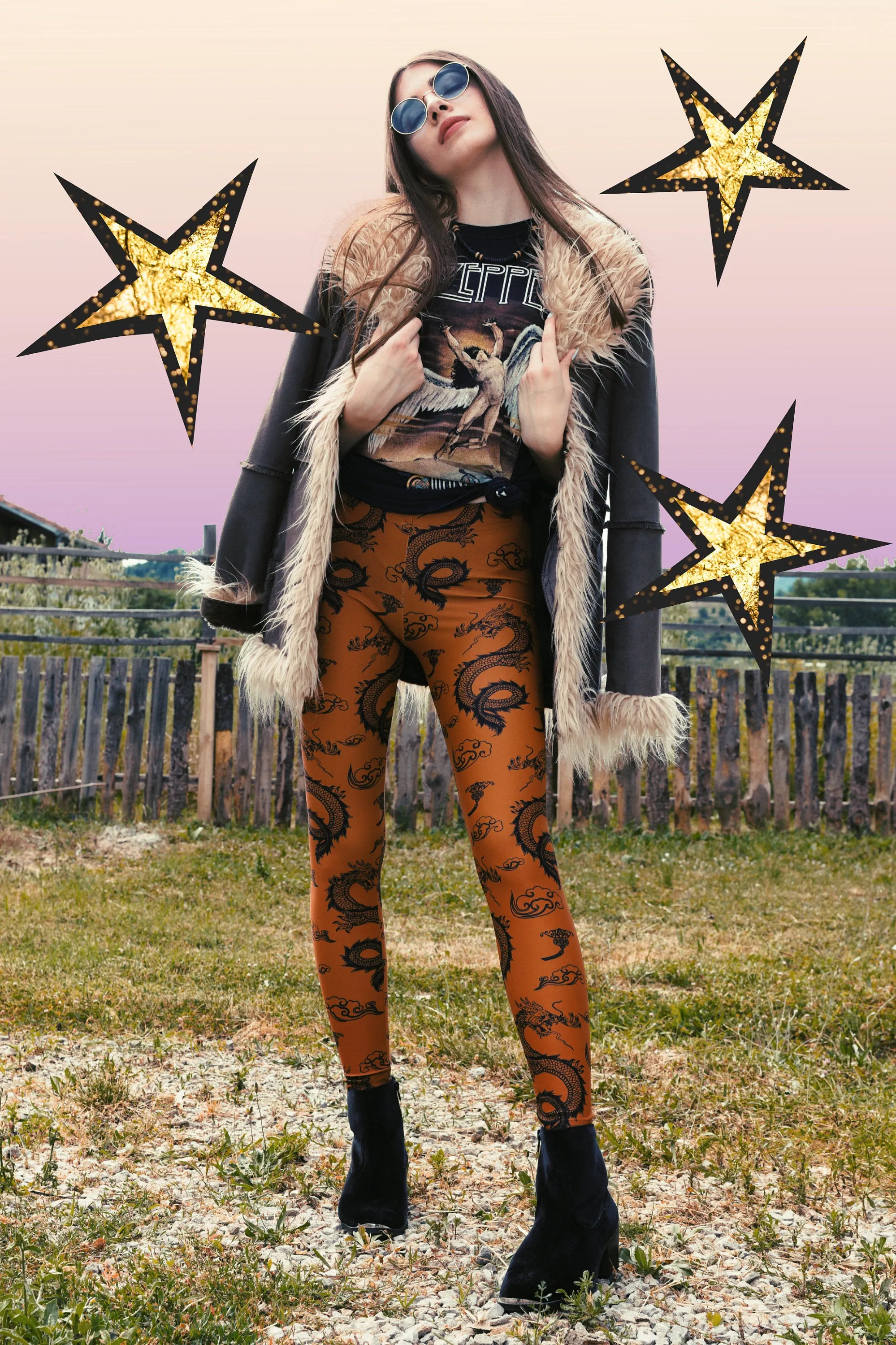 Orient Leggings - Tiger's Eye