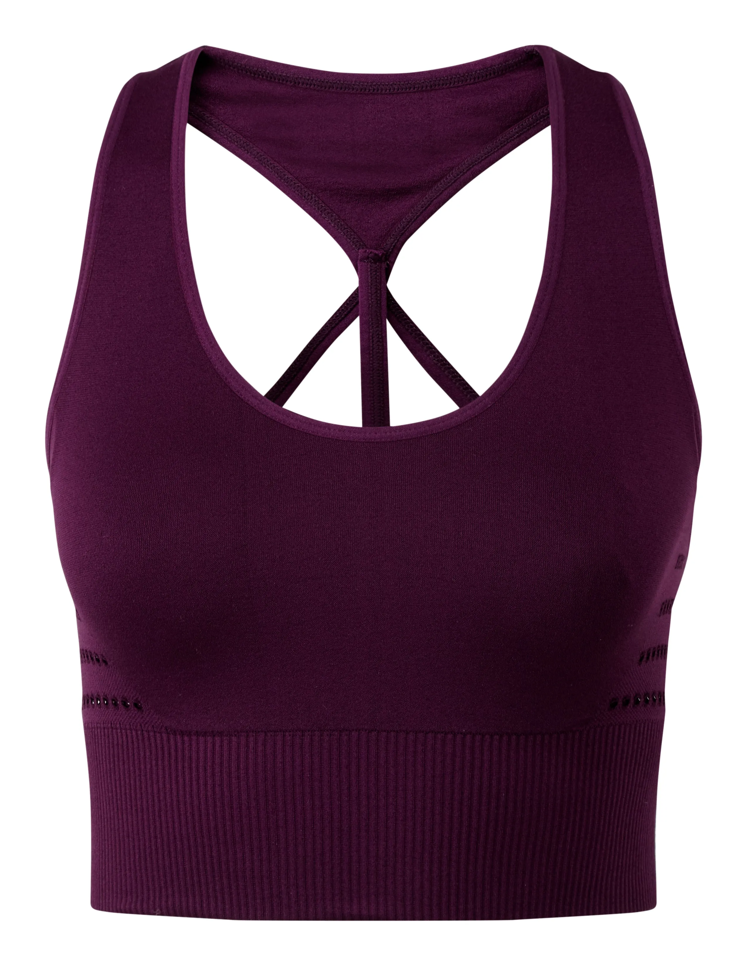 Seamless '3D fit' reveal crop top bra