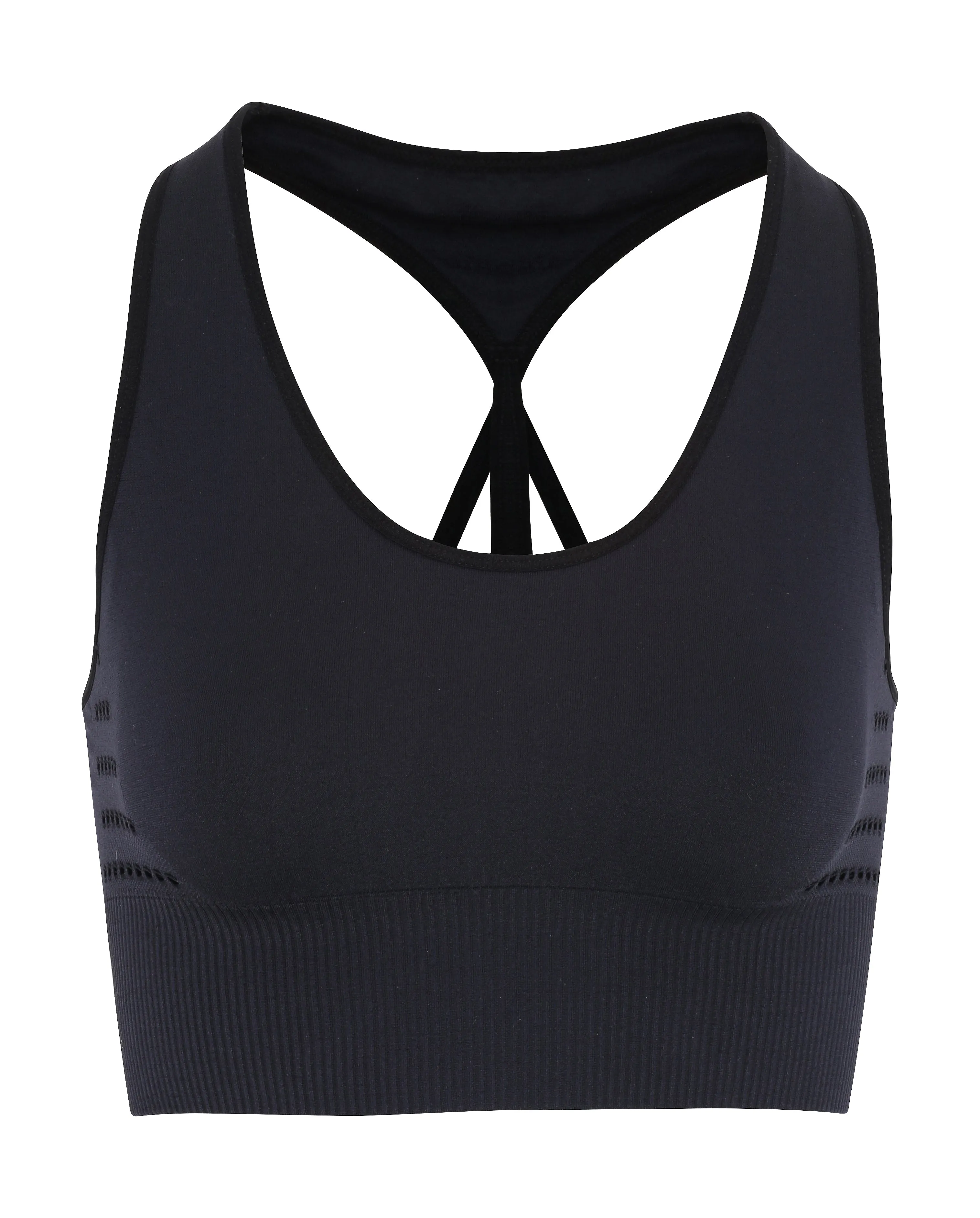 Seamless '3D fit' reveal crop top bra