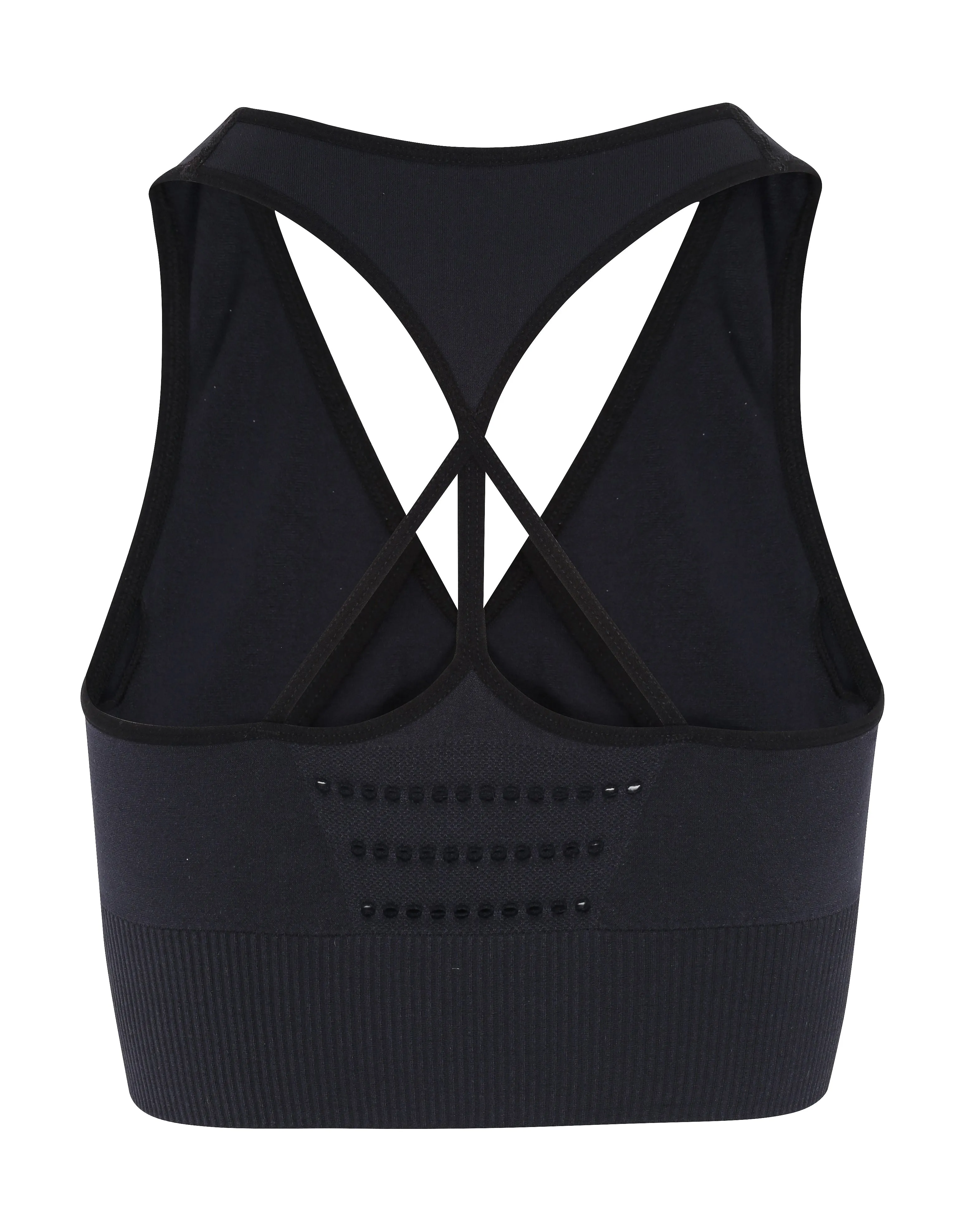 Seamless '3D fit' reveal crop top bra