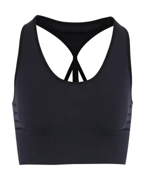Seamless '3D fit' reveal crop top bra