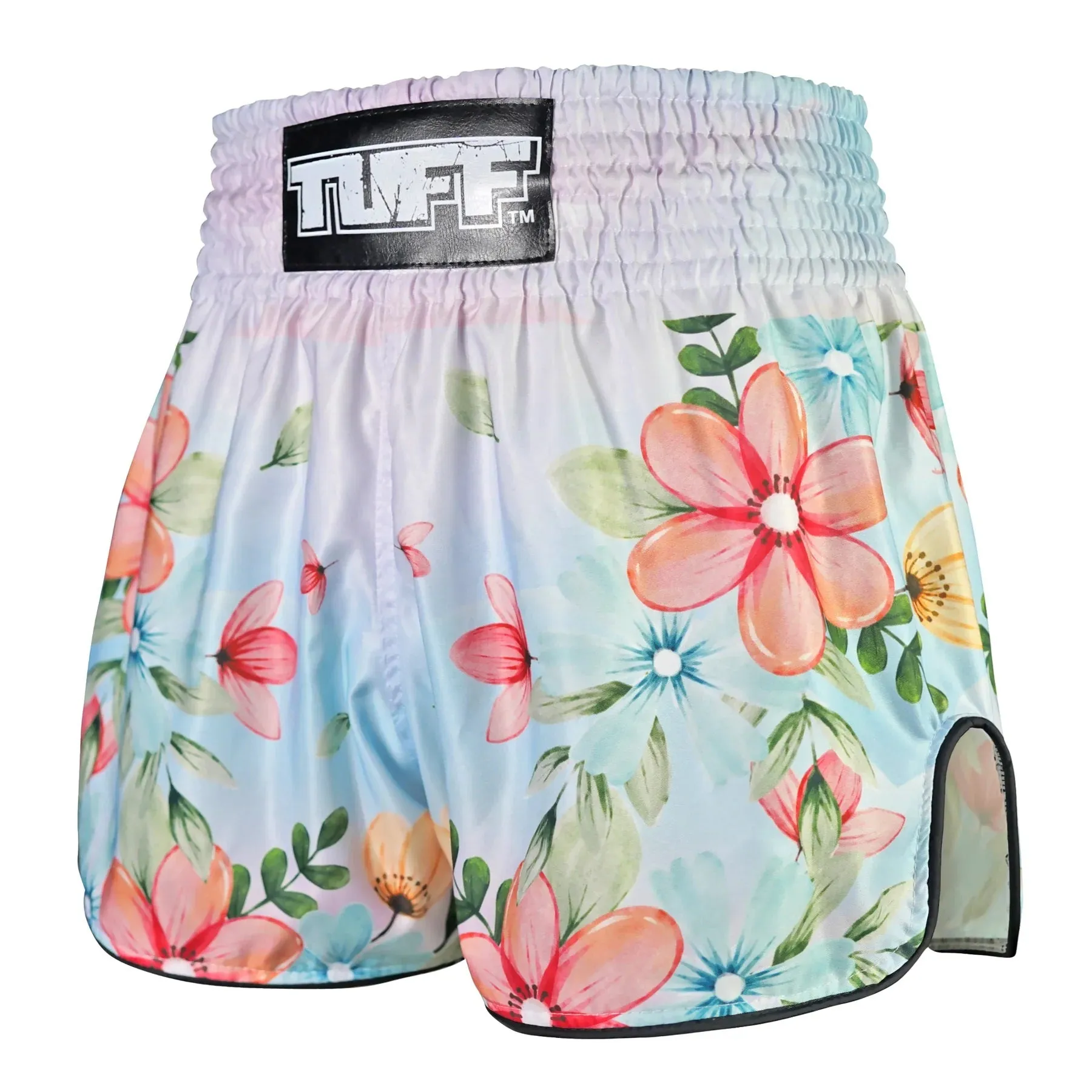 Shorts de Muay Thai Tuff High Cut Retro "Kibo No Hana" Flower Of Hope