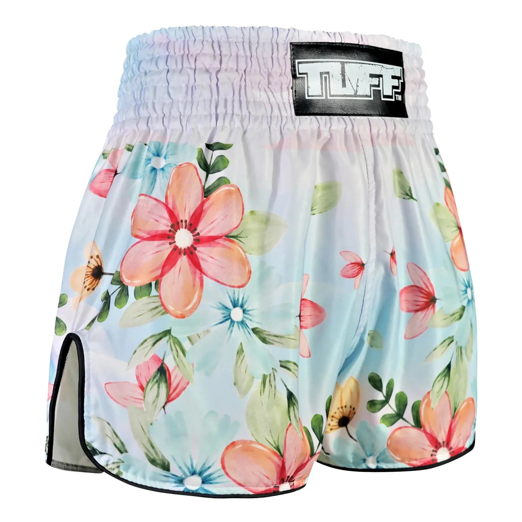 Shorts de Muay Thai Tuff High Cut Retro "Kibo No Hana" Flower Of Hope