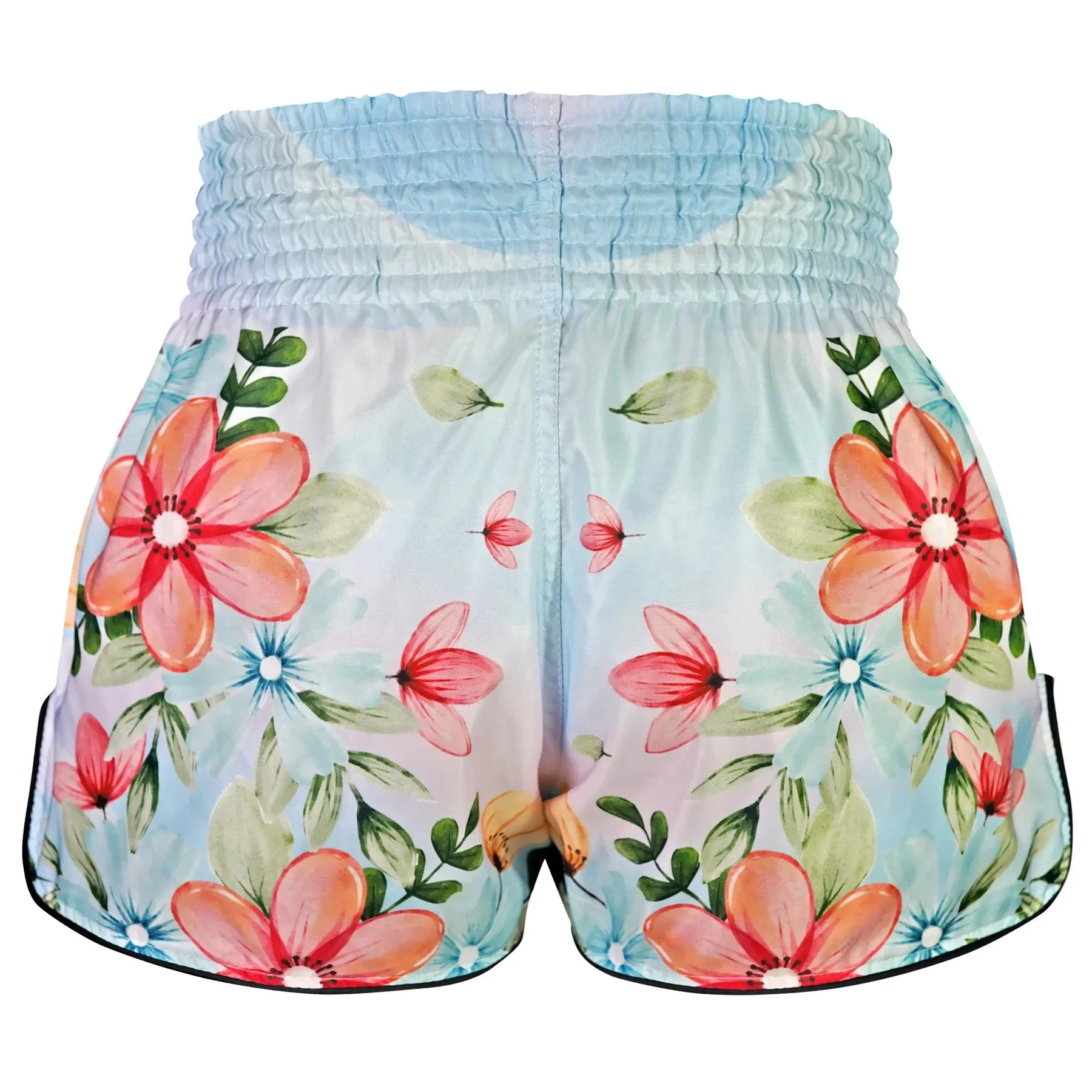 Shorts de Muay Thai Tuff High Cut Retro "Kibo No Hana" Flower Of Hope