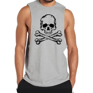 Skull Bones Print Tank Top