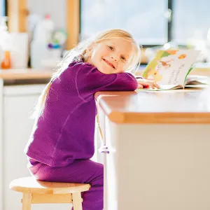 Slugs & Snails Amethyst Purple Kids Waffle Cotton Set