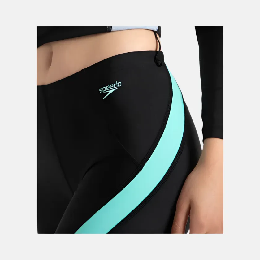 Speedo Endurance10 Sport Women's Mid Shorts -Black/Arctic Glas