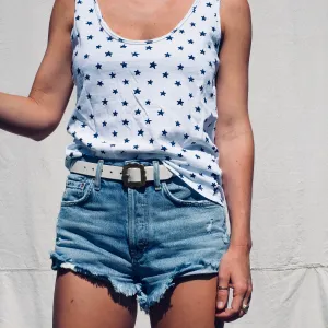 Star Jessica Tank - White