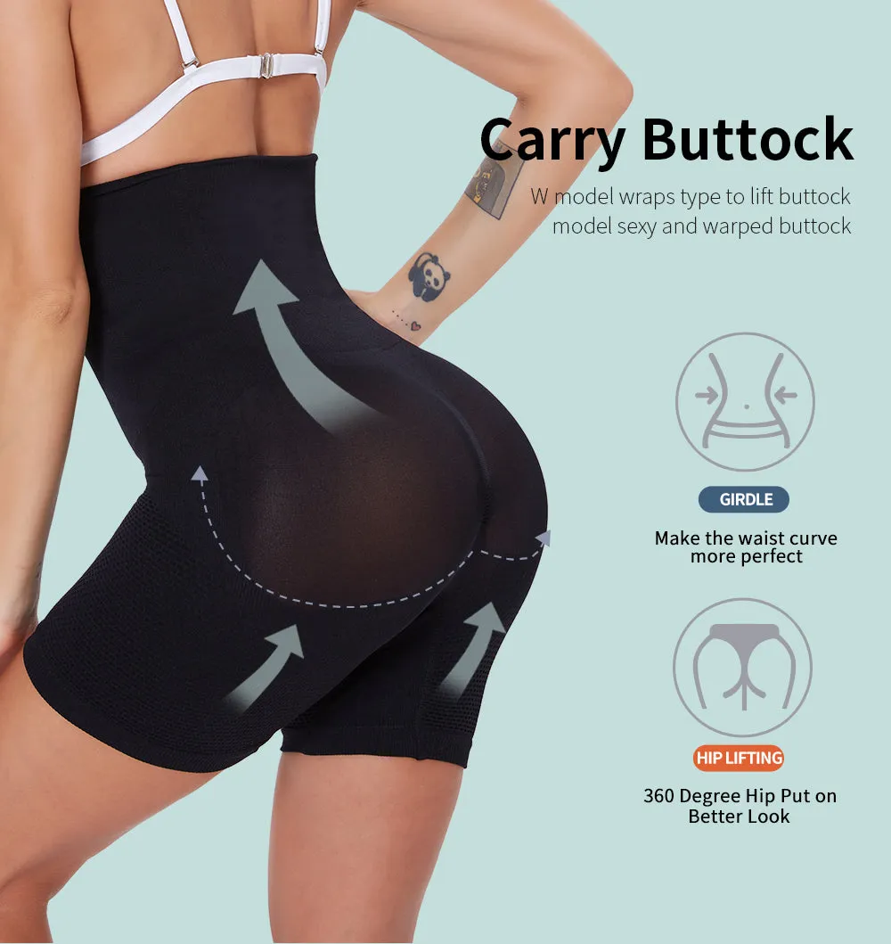 Super Fit™ High Waisted ShapeWear Shorts【Black Color】【2PCS/PACK】