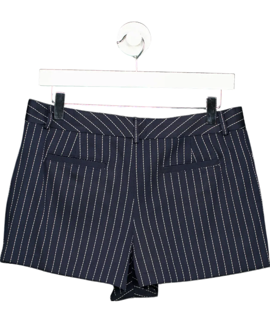 The Frankie Shop Blue Kate Twill Mini Shorts UK 12