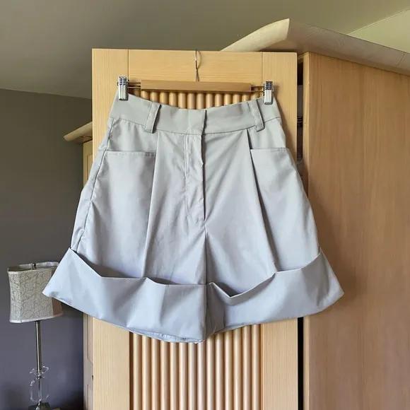 The Frankie Shop Low Classic Cuffed Trouser Shorts