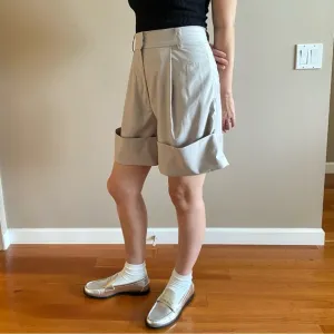 The Frankie Shop Low Classic Cuffed Trouser Shorts
