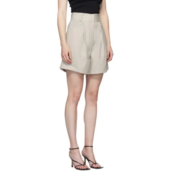 The Frankie Shop Low Classic Cuffed Trouser Shorts