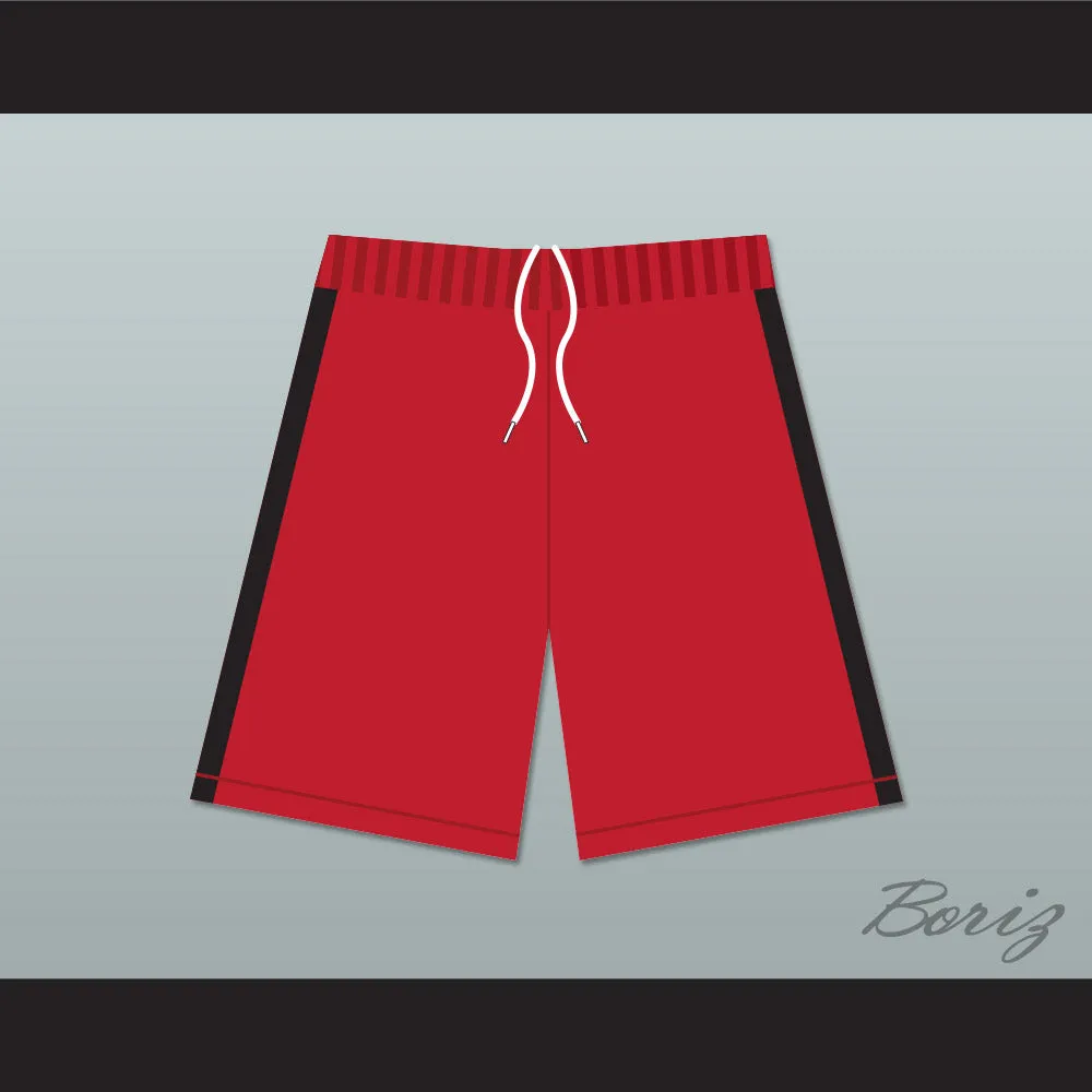 The West Coast Sharks Red Male Cheerleader Shorts