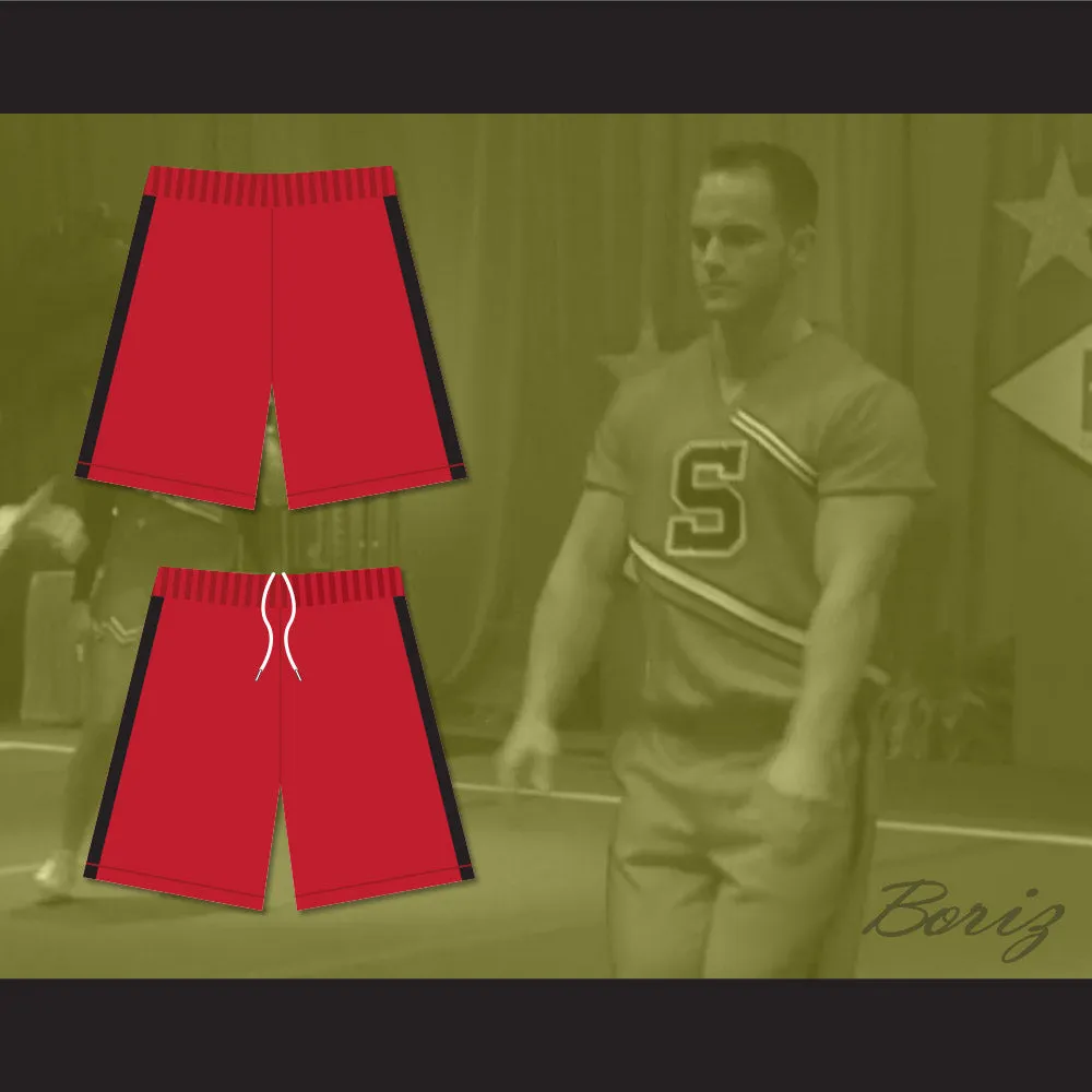 The West Coast Sharks Red Male Cheerleader Shorts