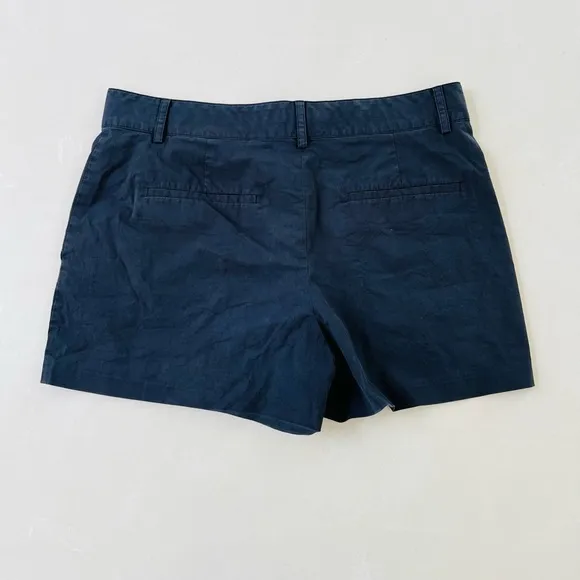 Theory Calila Light Black Poplin Shorts 6