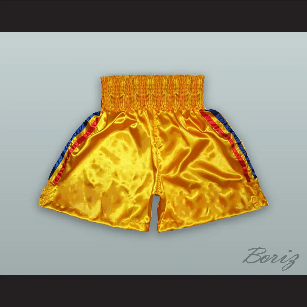Tommy 'The Hitman' Hearns Yellow Boxing Shorts