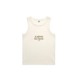 Vice 84 WMNS Organic Embroidered Rib Tank - Ecru