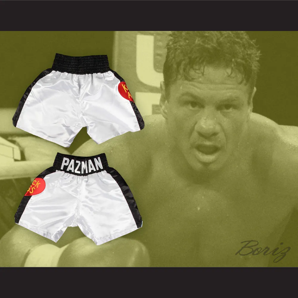Vinny Paz Kick Ass White Boxing Shorts